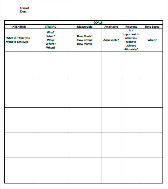 FREE 7+ Sample Goal Tracking in PDF | MS Word