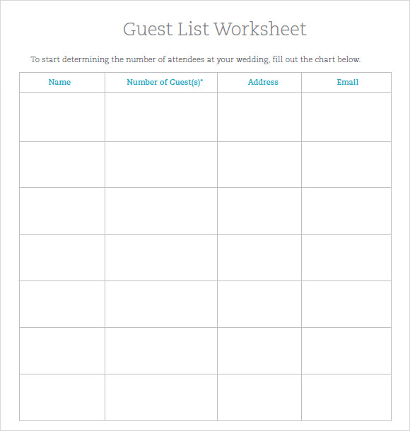 guest list gift manager