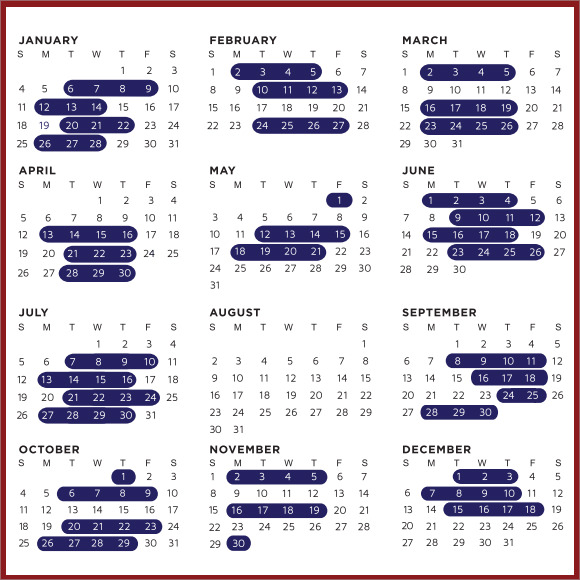 house annual calendars