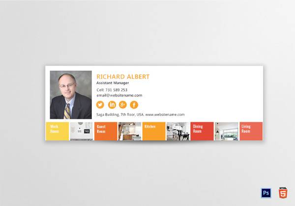 Download FREE 29+ Sample Email Signatures in HTML | Photoshop | PSD ...