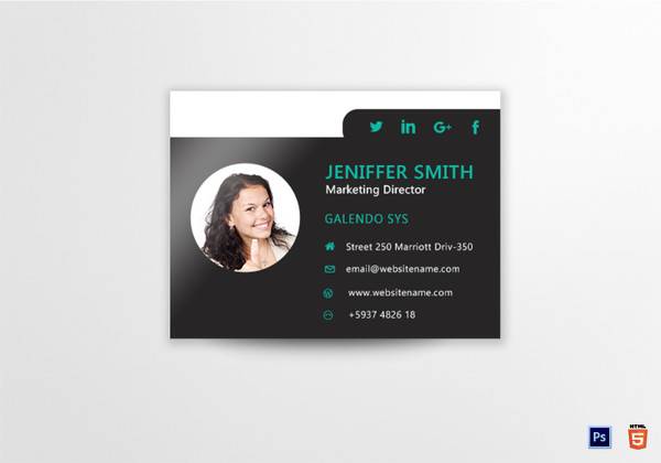 marketing director email signature template