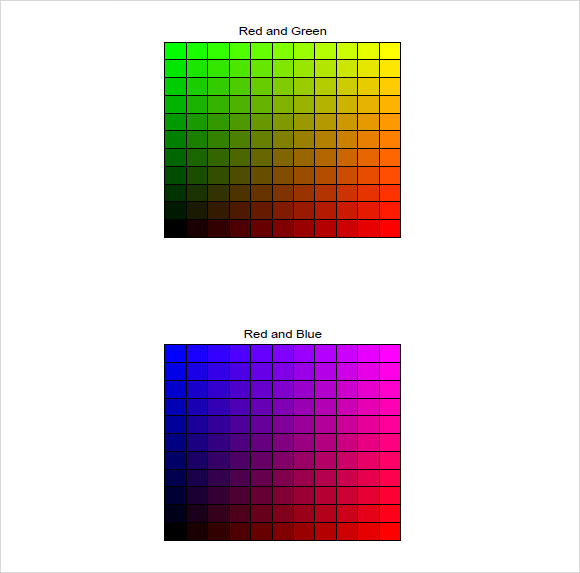 Rgb Color Chart Cheat Sheet 