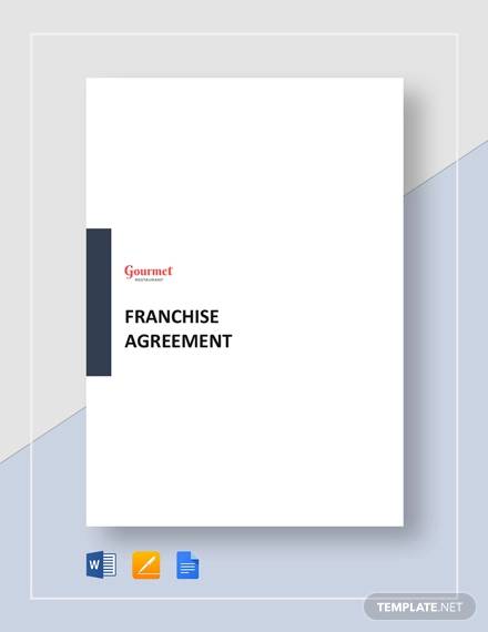 restaurant franchise agreement 