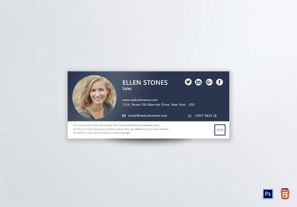 Download FREE 29+ Sample Email Signatures in HTML | Photoshop | PSD ...