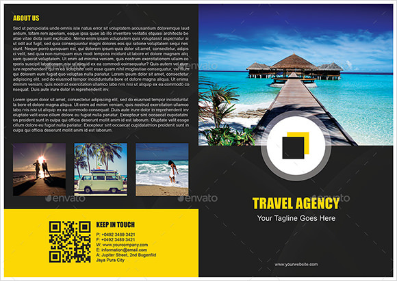 sample travel brochure template