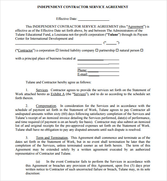 FREE 19+ Sample Service Agreement Templates in PDF MS Word Google