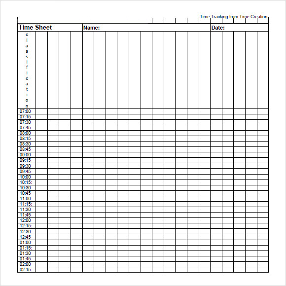 time tracking template for numbers