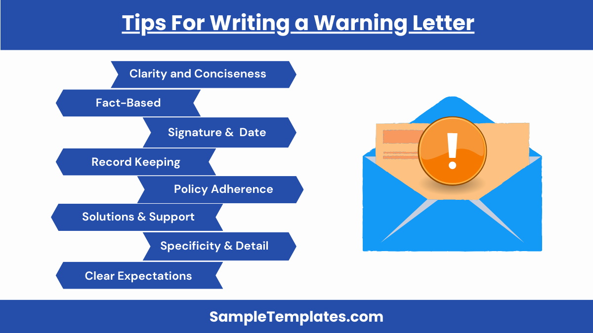 tips for writing a warning letter