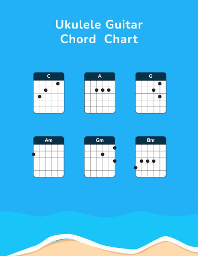 ukulele guitar chord chart template