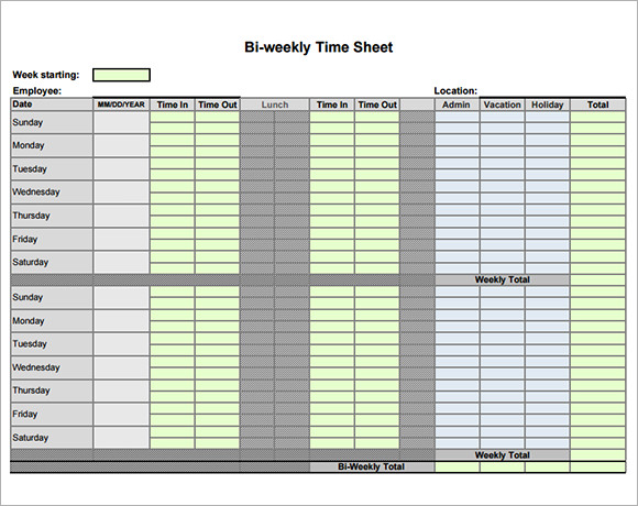 record student 6 card Examples 8 Timesheet Free Biweekly , Template Samples â€“