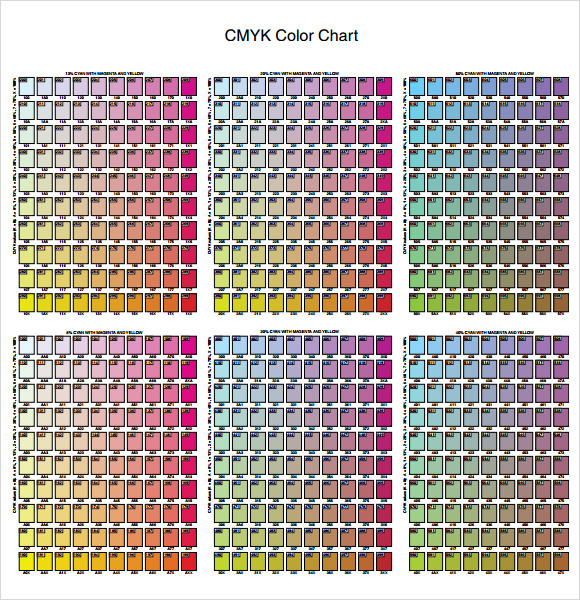 FREE 8 Sample CMYK Color Chart Templates In PDF MS Word