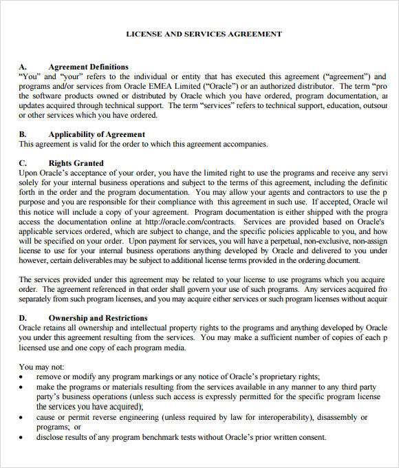 FREE 5+ Sample Licensing Agreements in PDF MS Word