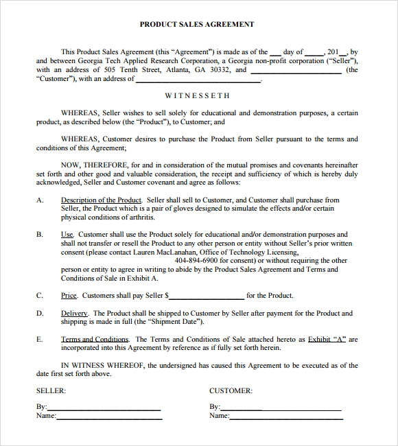 FREE 8 Sample Sales Agreement Templates In PDF MS Word Google Docs 