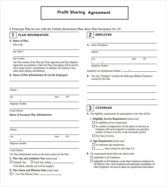 FREE 12+ Sample Profit Sharing Agreement Templates in MS Word Pages