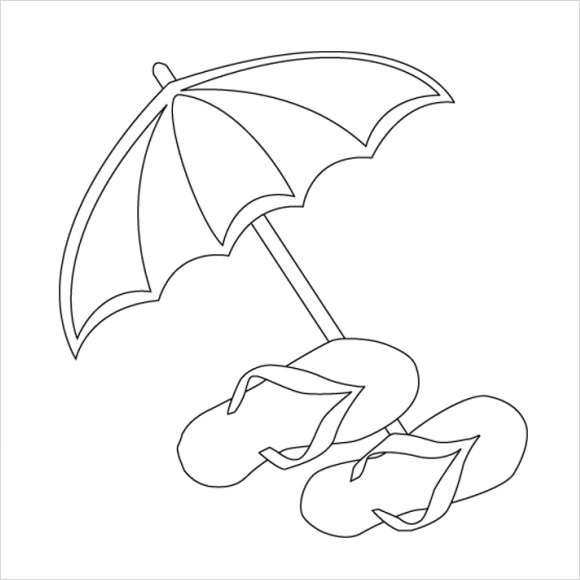 umbrella template for preschool