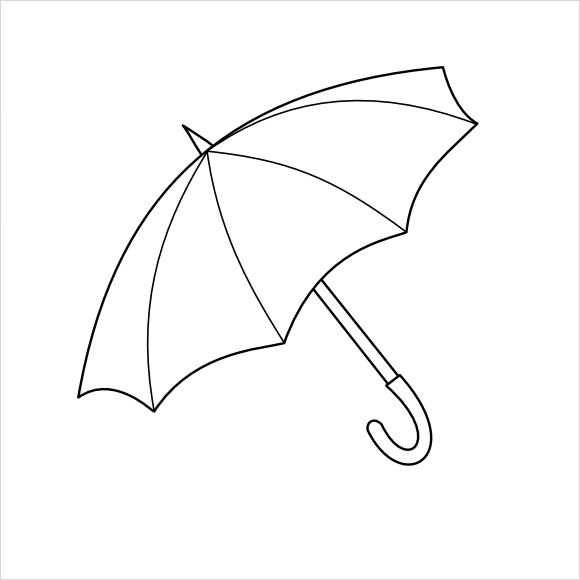 umbrella template kids
