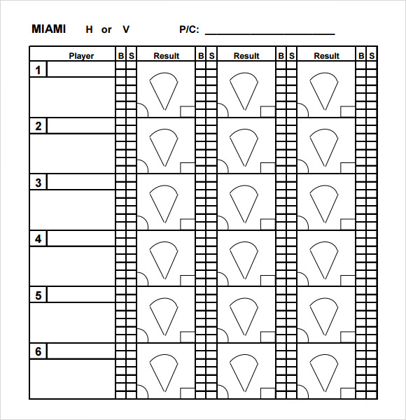 8 Pitching Chart Templates for Free Download Sample Templates