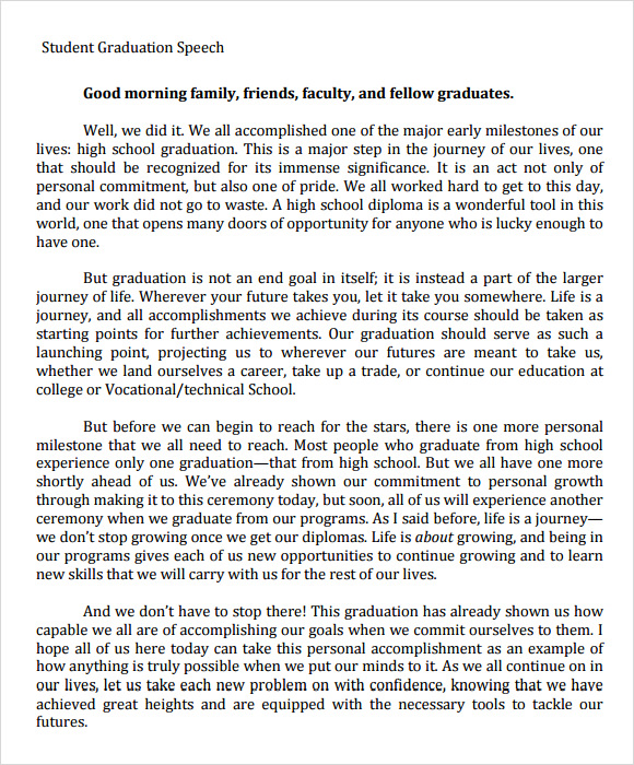 free-5-sample-graduation-speech-in-pdf