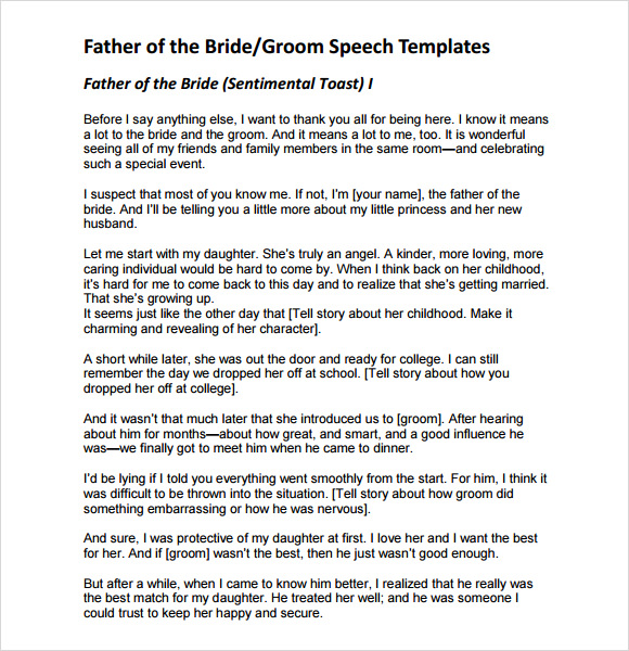 writing a groom speech examples