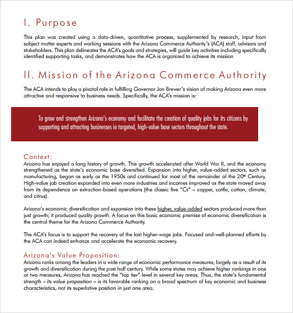 business summary template pdf