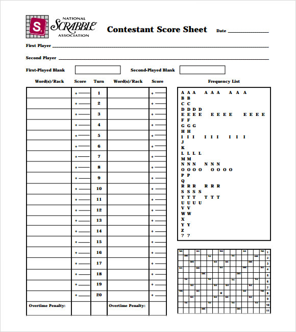 blank scrabble score sheet