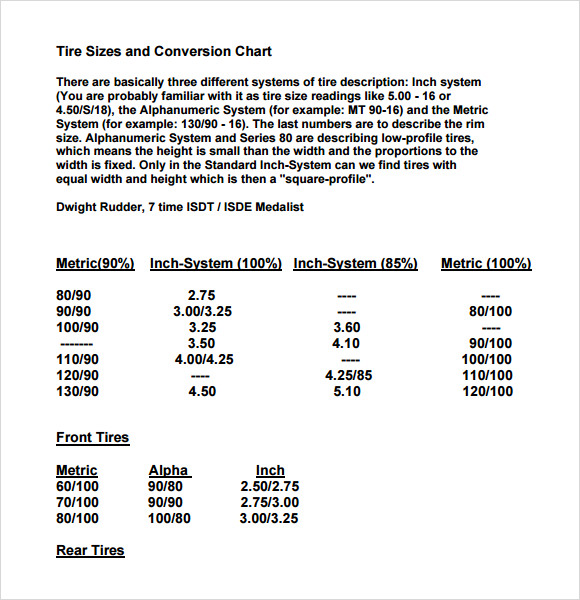 tire conversion chart pdf