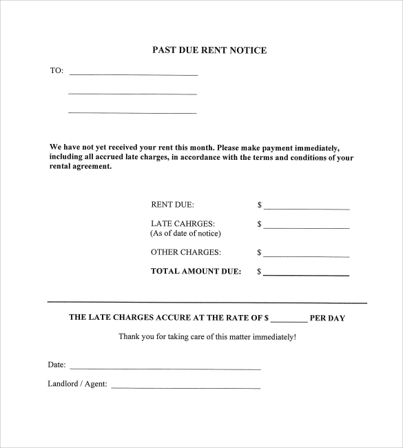 Free 7 Past Due Letter Templates In Pdf 