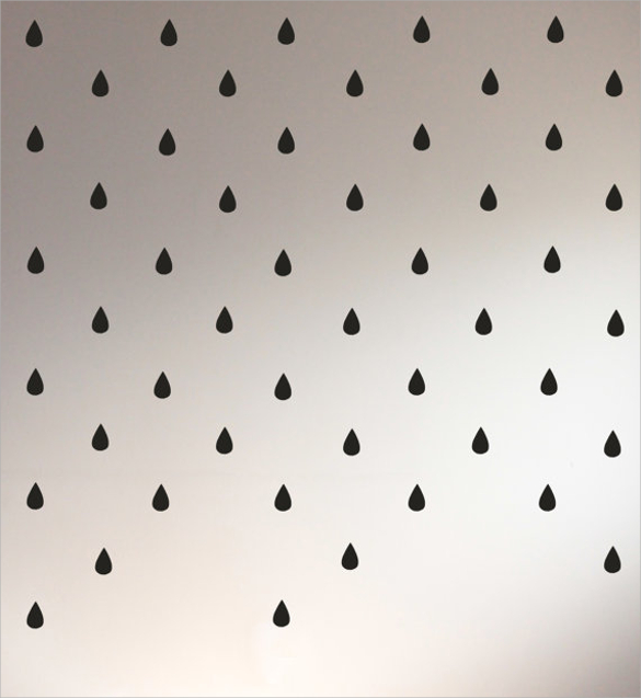 rain drops on wall