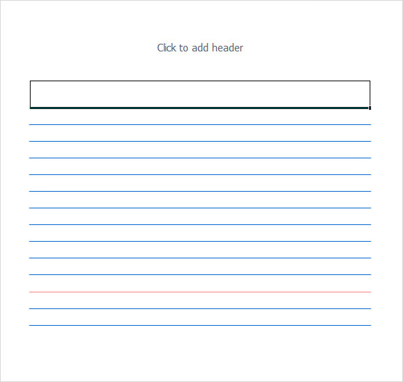Free Index Card Template