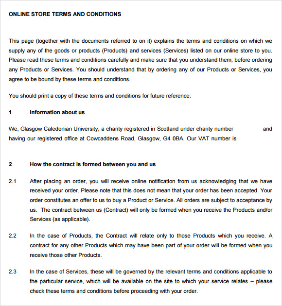 Soledad Hassy Innecesario FREE 13+ Terms and Conditions Samples in PDF | MS Word