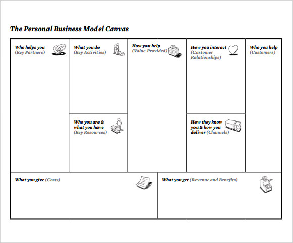 template business mdoel