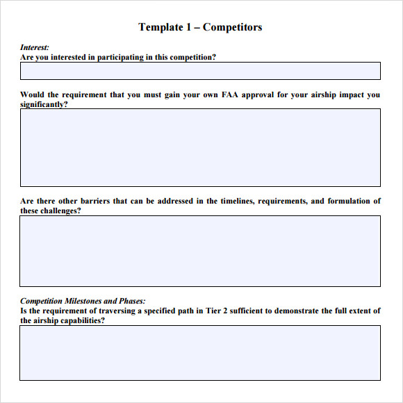 Rfp Response Template Word Free Rfp Response Template Word Free