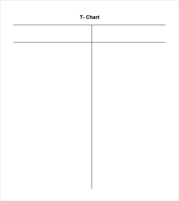 T Chart Template Word