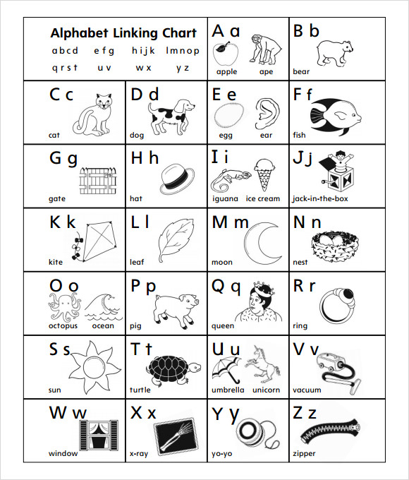 alphabet chart pdf download