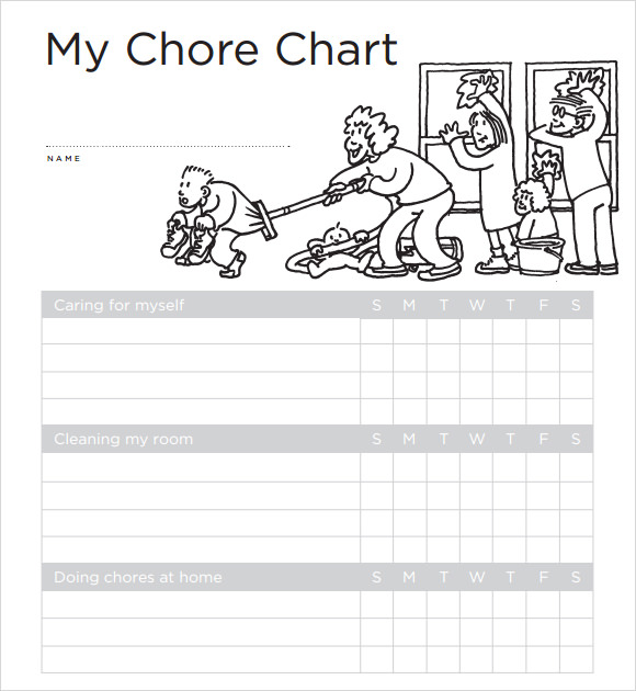 Chore Chart For Multiple Kids