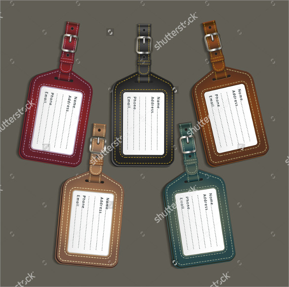 awesome luggage tag template