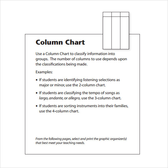 column chart template