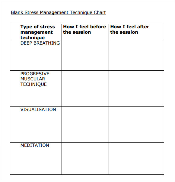 stress management plan assignment