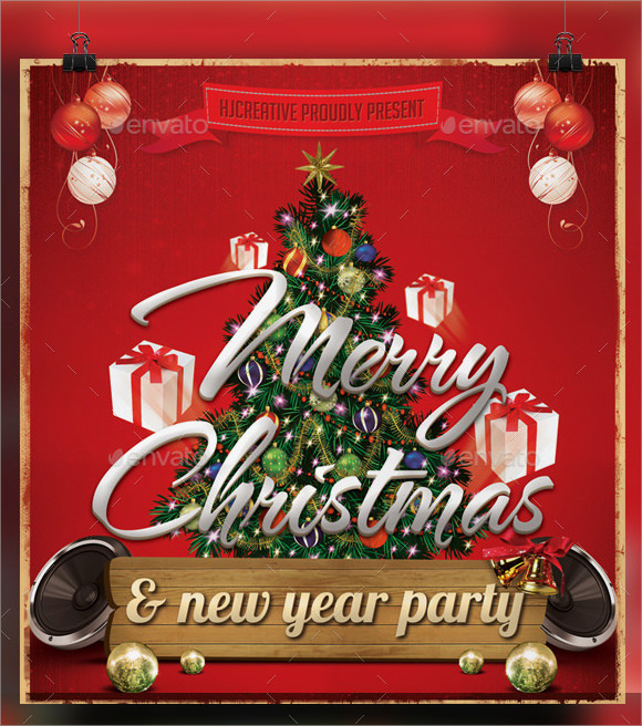 christmas poster template example