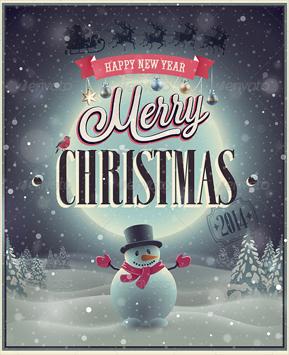 FREE 32 Sample Christmas Poster Templates In PSD EPS AI