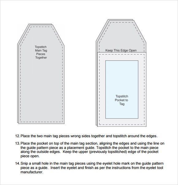 Template #7: Sample Luggage Tag Templates in PDF