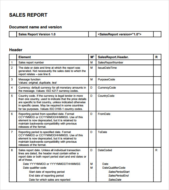 Sales Call Report Template Free