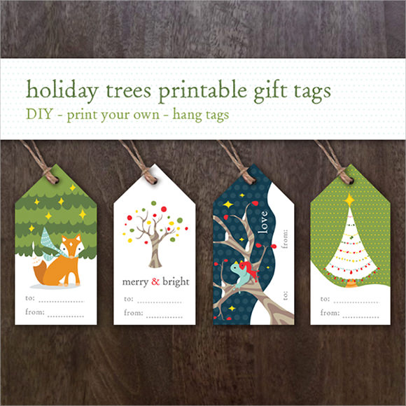 sample christmas tag template