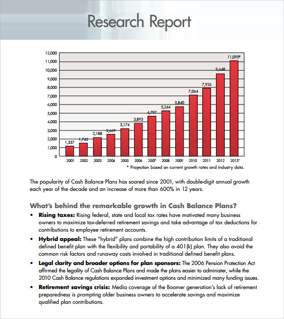 what is a research report pdf