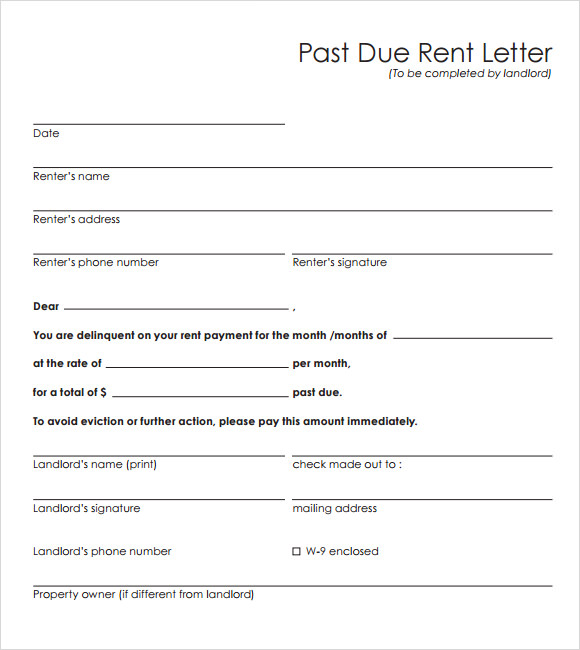 past due letter pdf