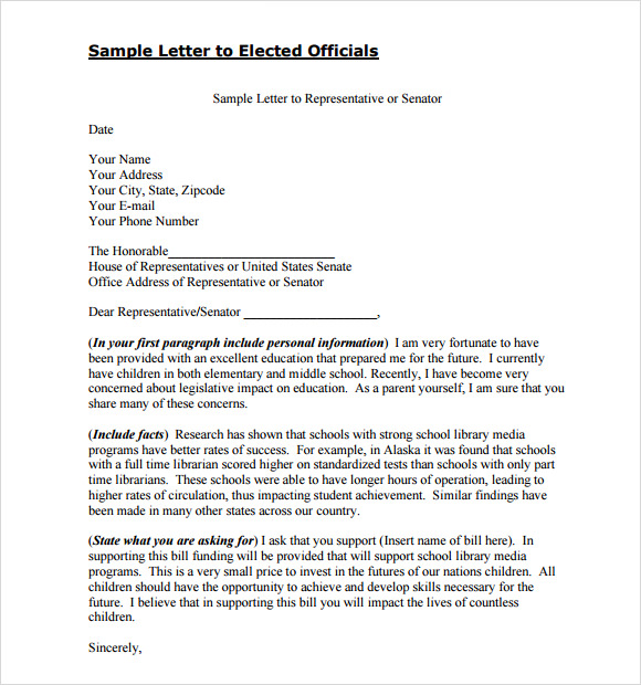 Official Letter Sample Format