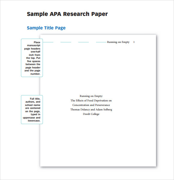 apa writing format template