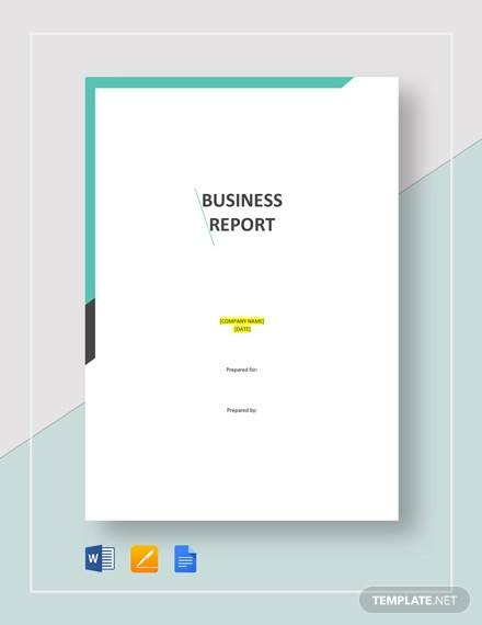 Report Writing Template Free