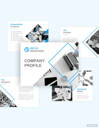 company profile pitch deck template