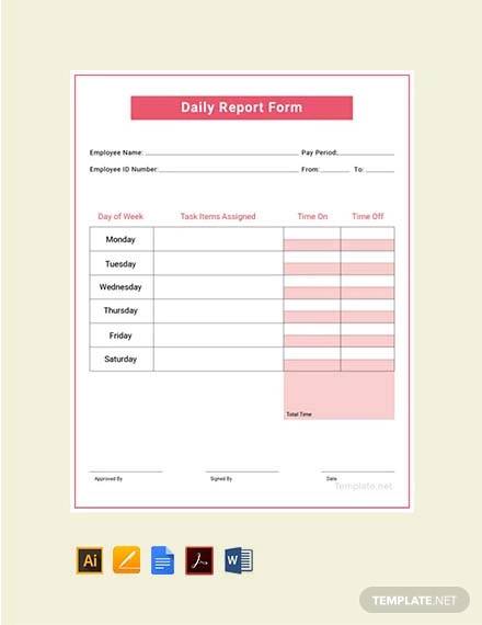 Report Writing Template Free